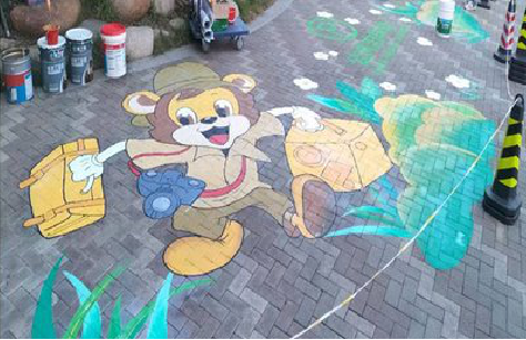  南陵夏季画地面彩绘会遇到的问题