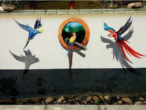  南陵视觉错位-3D墙绘设计