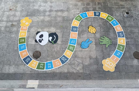  南陵地面游戏彩绘