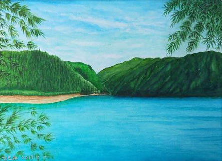  南陵在墙绘中，如何绘画绿水青山？